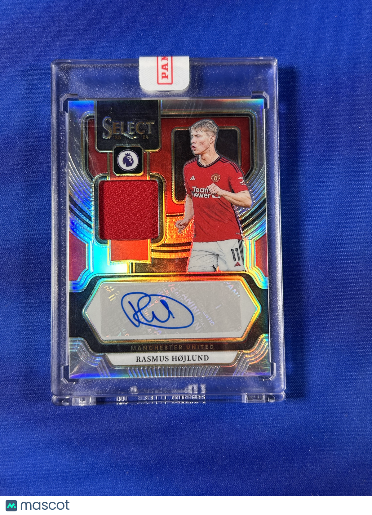 Rasmus Højlund 2023 Panini Select Prizm #AM-RH Authentic Memorabilia Memorabilia