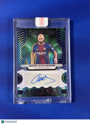 Javier Mascherano 2023 Panini Obsidian Aurora #AA-JM /50