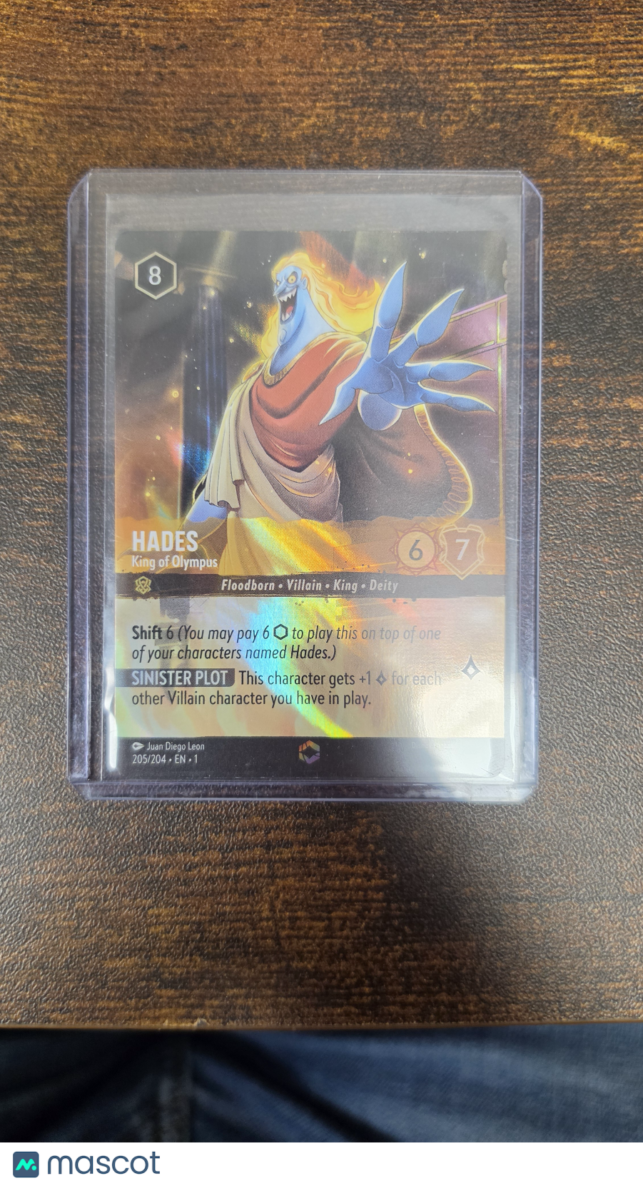 2023 Disney Lorcana The First Chapter Hades Foil Alt Art Enchanted