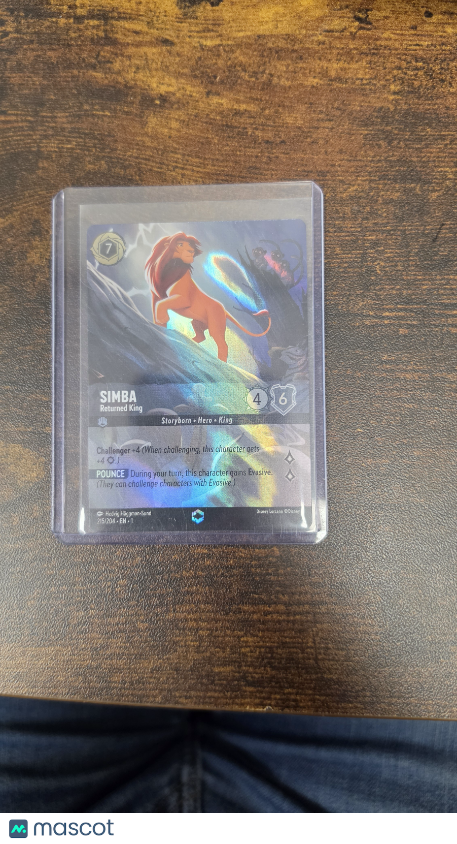 2023 Disney Lorcana The First Chapter Simba Foil Legendary Enchanted