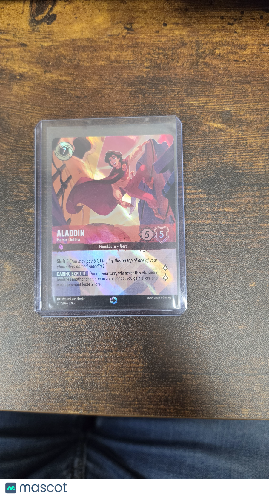 2023 Disney Lorcana The First Chapter Aladdin Foil Hero Enchanted Floodborn
