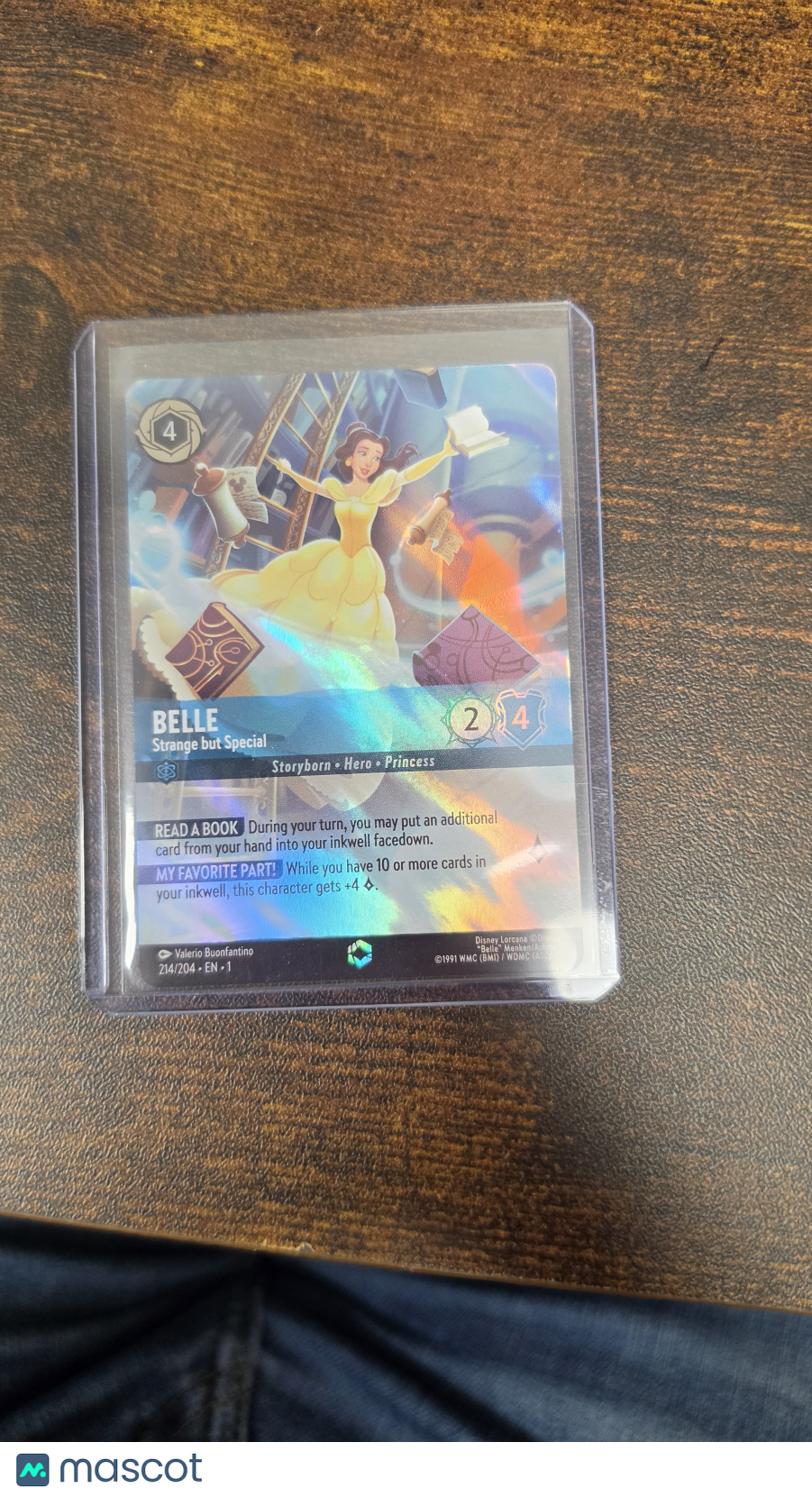 2023 Ravensburger Disney Lorcana The First Chapter Belle Foil Full Art Enchanted