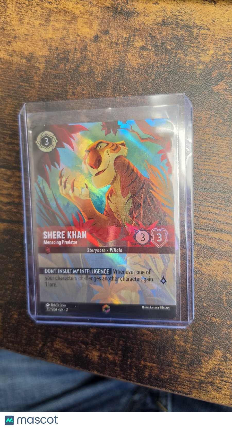 2024 Disney Lorcana Into the Inklands Shere Khan Foil Full Art Enchanted