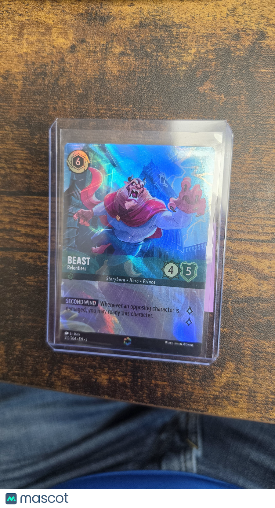 2023 Disney Lorcana Rise of the Floodborn Beast Foil Relentless Prince Hero Storyborn