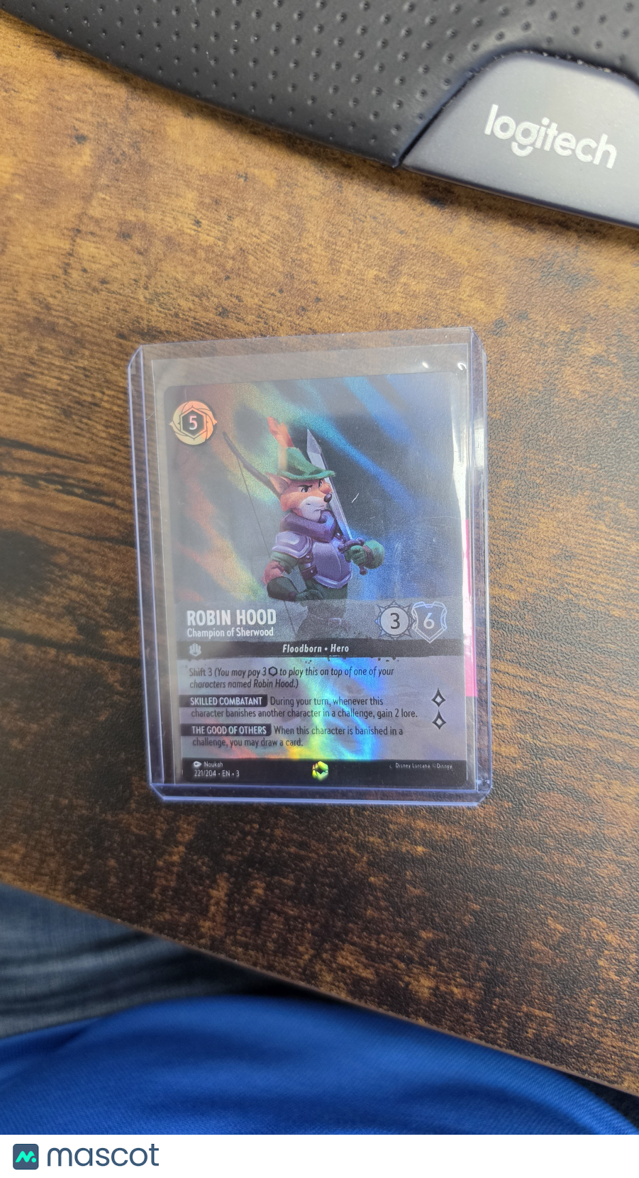2024 Disney Lorcana Into the Inklands Robin Hood Foil Champion of Sherwood Hero Floodborn