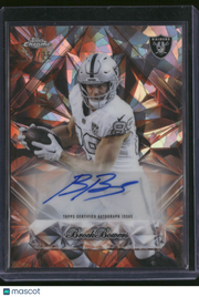 Brock Bowers 2025 Topps Chrome Sapphire Selections #SSA-BB Orange /25