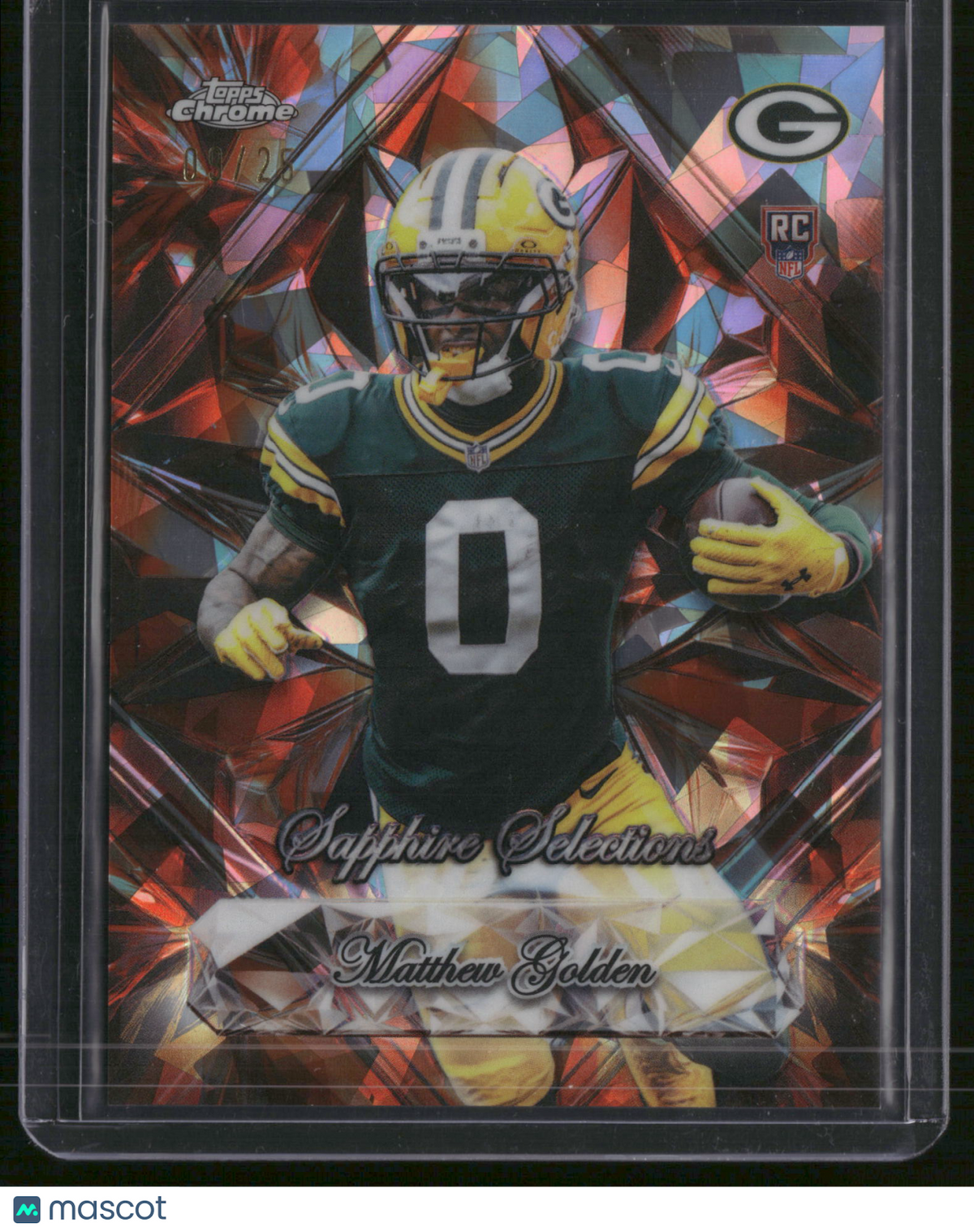 Matthew Golden 2025 Topps Chrome Sapphire Selections #SS-16 Orange RC