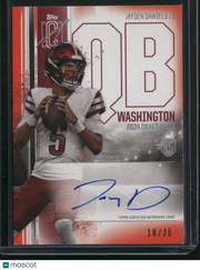 Jayden Daniels 2024 Topps Signature Class Football #RCA-JD Red /25
