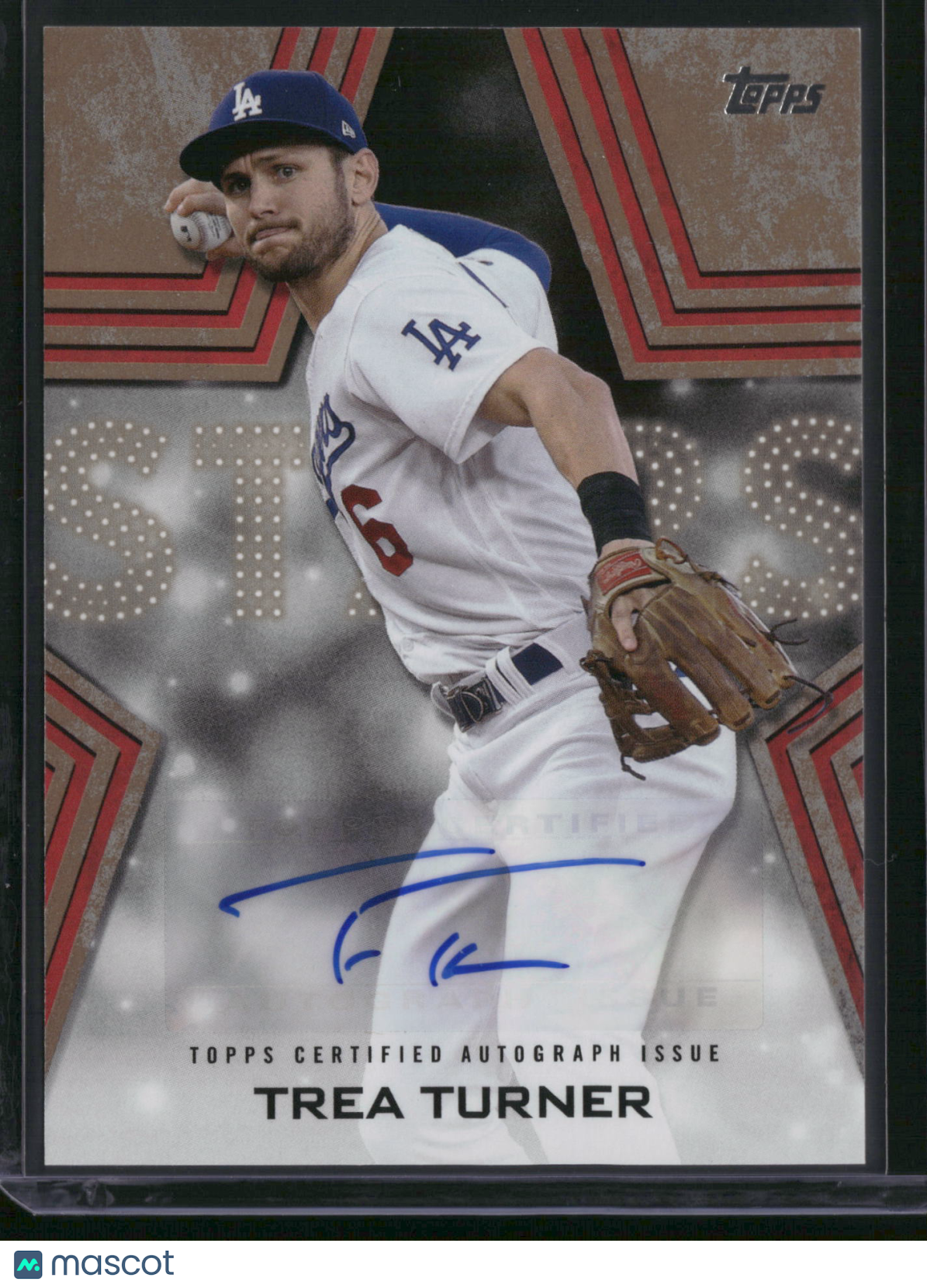 Trea Turner 2023 Topps Baseball Stars Gold Auto /50 #BSA-TRT