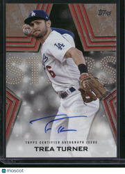 Trea Turner 2023 Topps Baseball Stars Gold Auto /50 #BSA-TRT