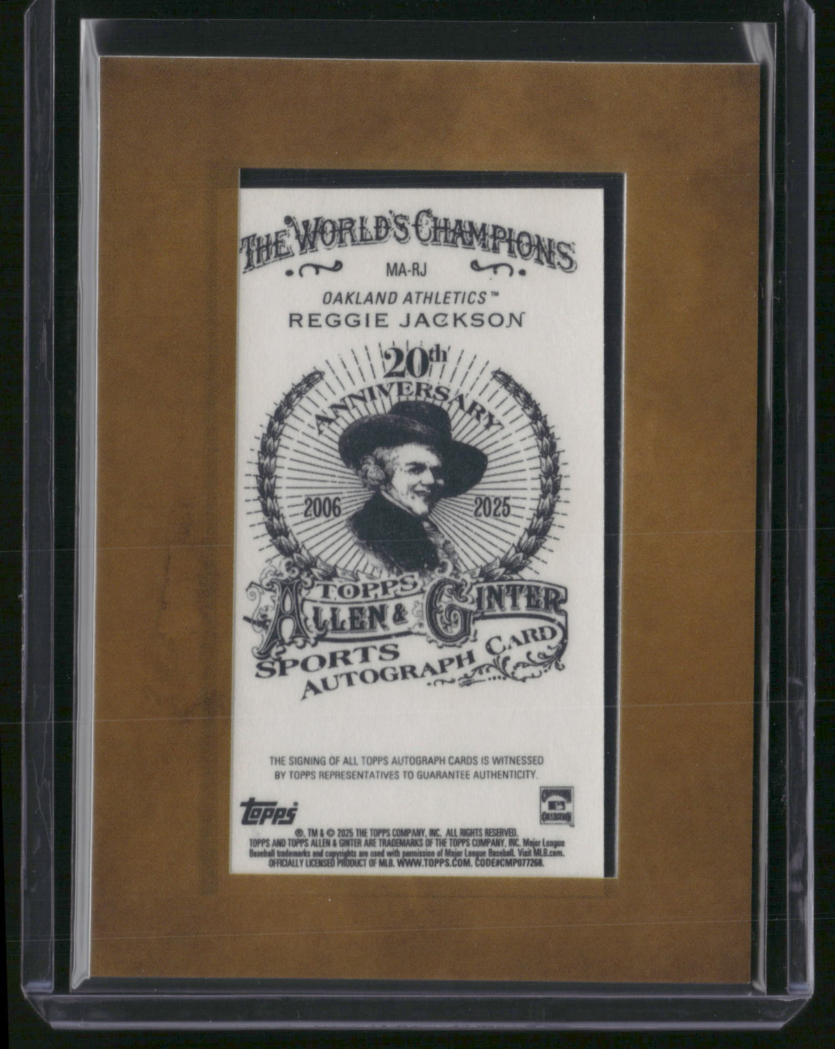 Reggie Jackson 2025 Topps Allen & Ginter #MA-RJ