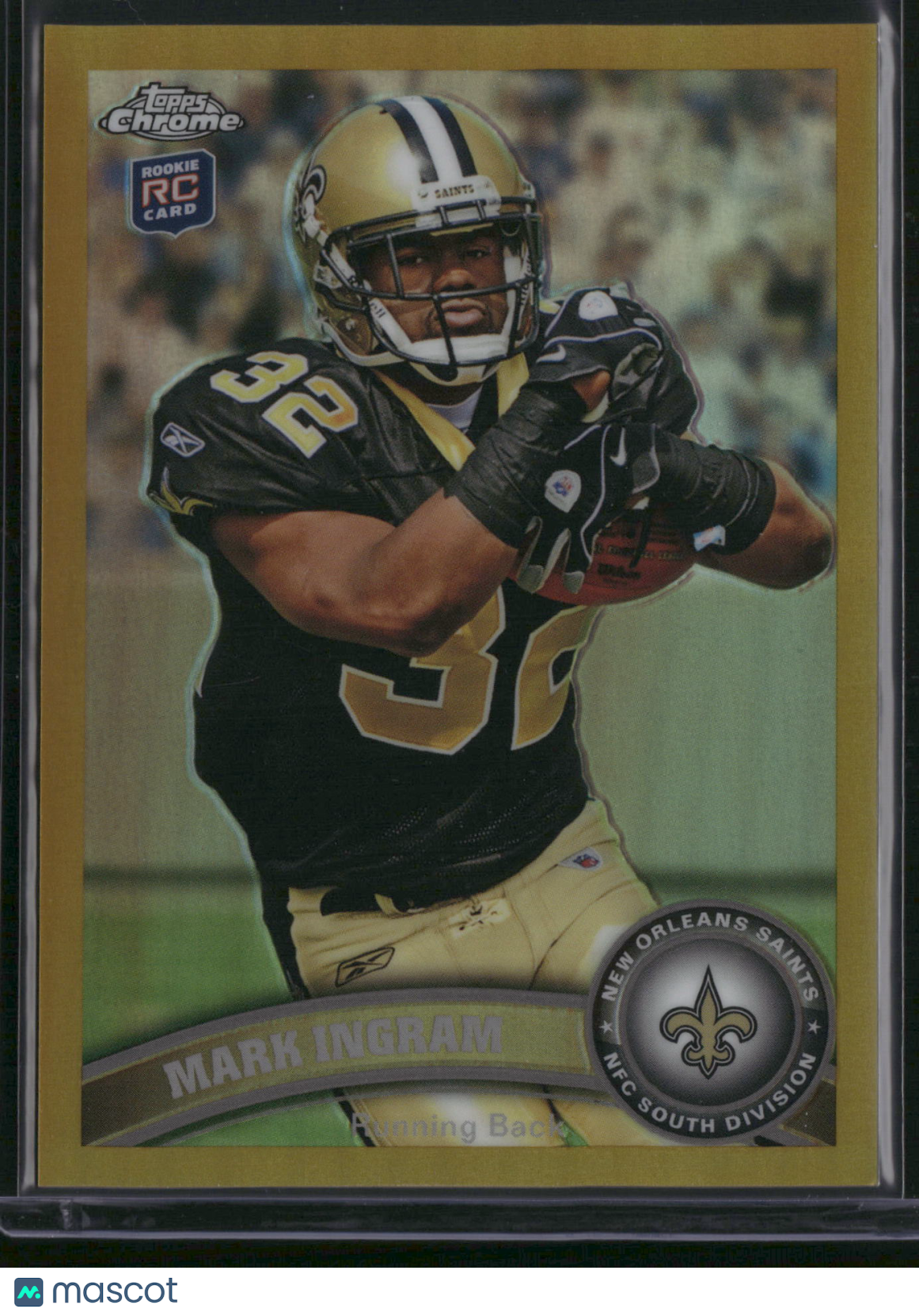 Mark Ingram 2011 Topps Chrome #50 Gold Refractor RC