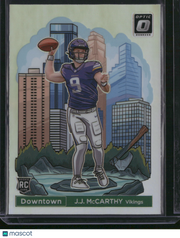 J.J. McCarthy 2024 Panini Donruss Optic Downtown #11 RC