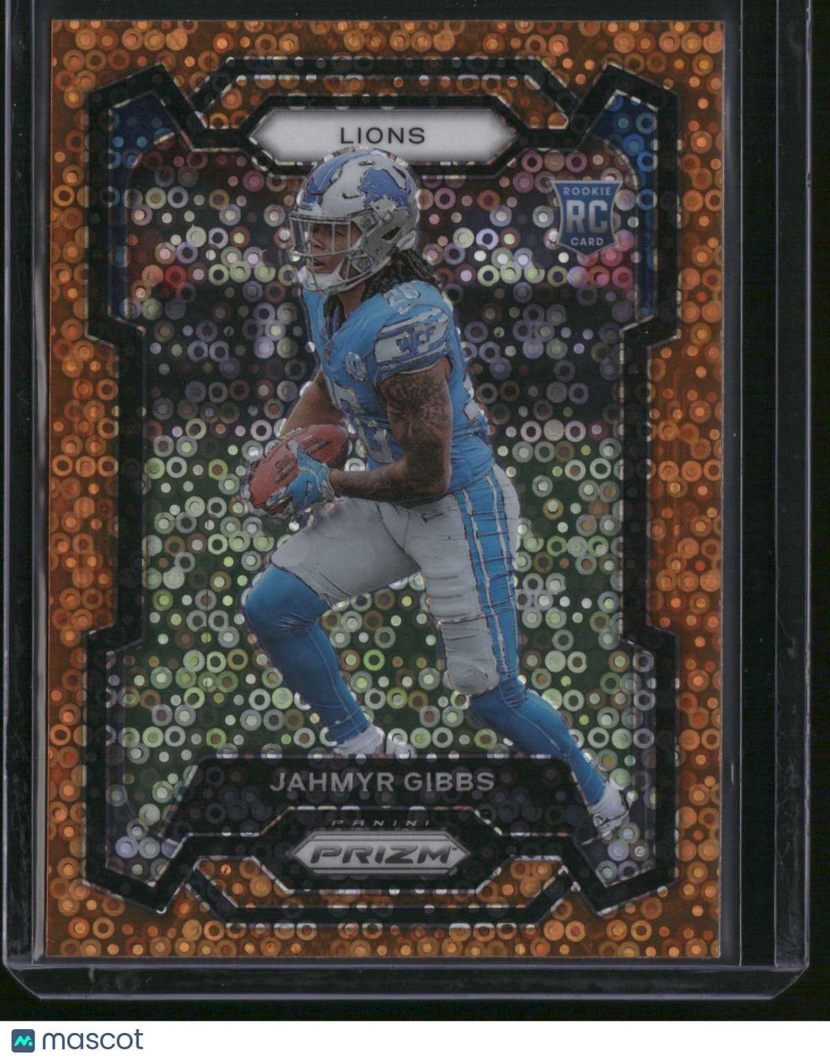 Jahmyr Gibbs 2023 Panini Prizm #331 Orange Disco RC