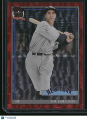 Joe DiMaggio 2026 Topps 75th Anniversary #91B2-49 Red Atomic Refractor /5
