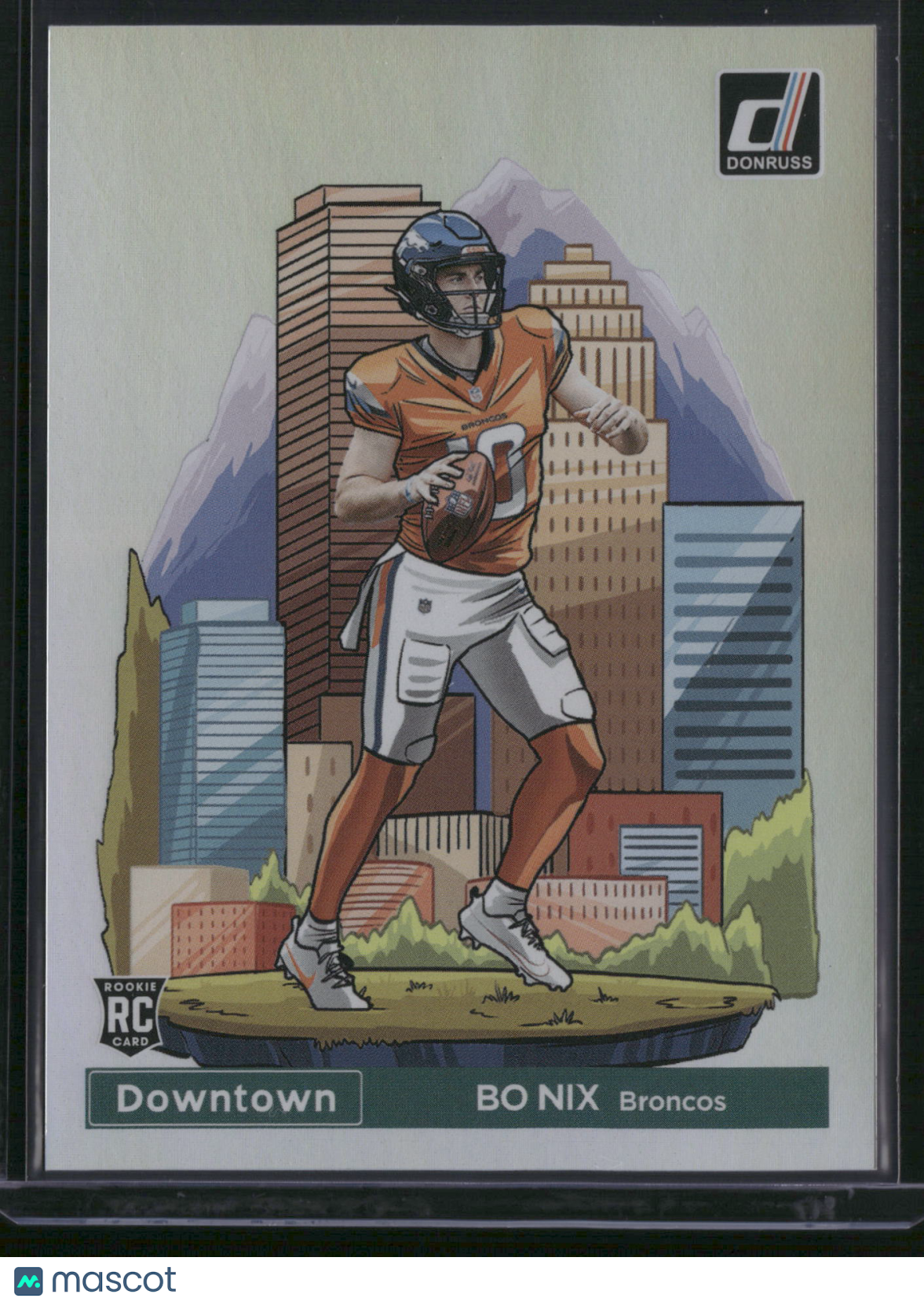 Bo Nix 2024 Panini Donruss Downtown #19 RC