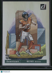 Bo Nix 2024 Panini Donruss Downtown #19 RC