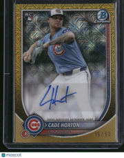 Cade Horton 2024 Bowman Chrome #CRA-CH Yellow Mojo Refractor /50 RC
