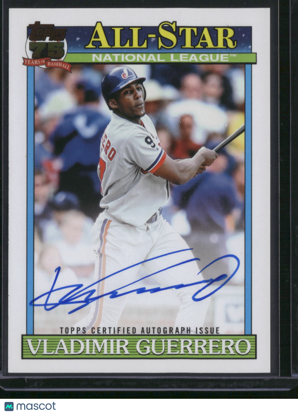 Vladimir Guerrero 2026 Topps Baseball 1991 Topps Baseball All-Stars Autograph Card #91AS-VG