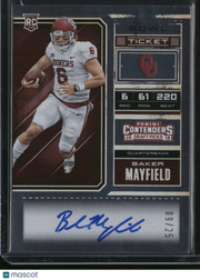 Baker Mayfield 2018 Panini Contenders Draft Picks #124 Bowl Ticket /25 RC