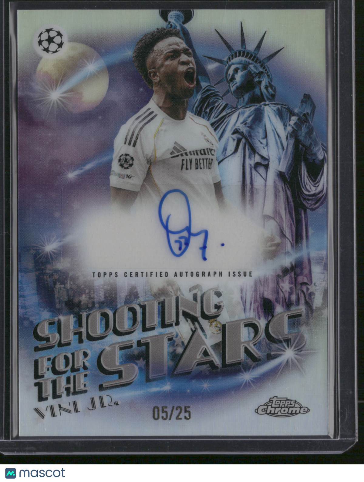 Vini Jr. 2026 Topps Chrome Shooting for the Stars #CSA-VJ /25
