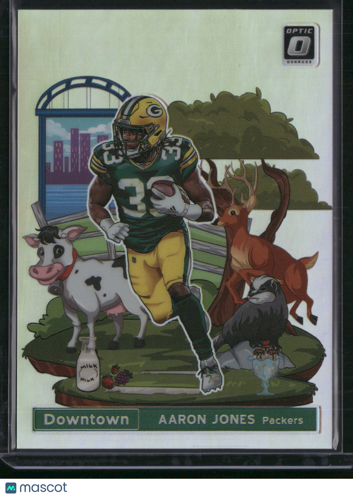 Aaron Jones 2020 Panini Donruss Optic Prizm Downtown #DT-21