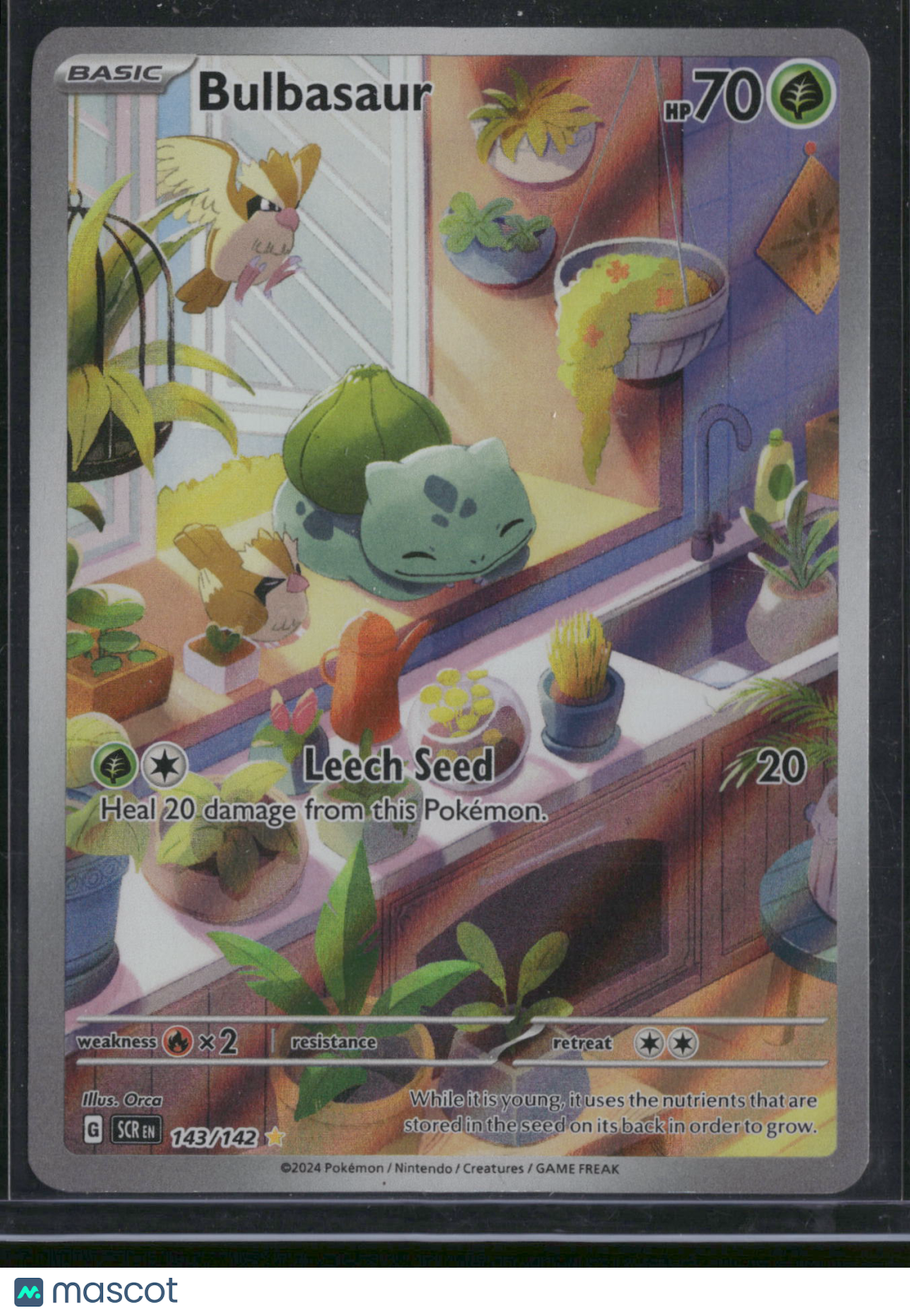 2024 Stellar Crown Bulbasaur Holo Secret Rare #143/142
