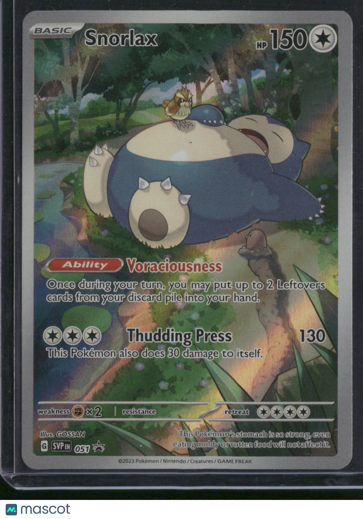 Scarlet & Violet Snorlax Holo Black Star Promo FA #SVP EN 051
