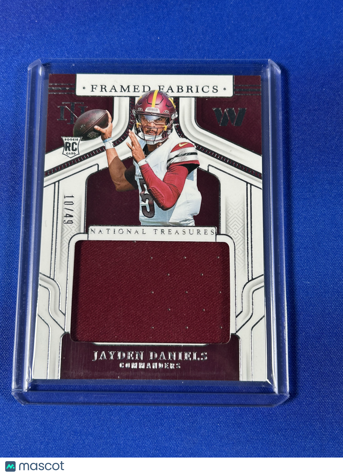 Jayden Daniels 2025 Panini National Treasures #FF-JDS /49 RC Memorabilia