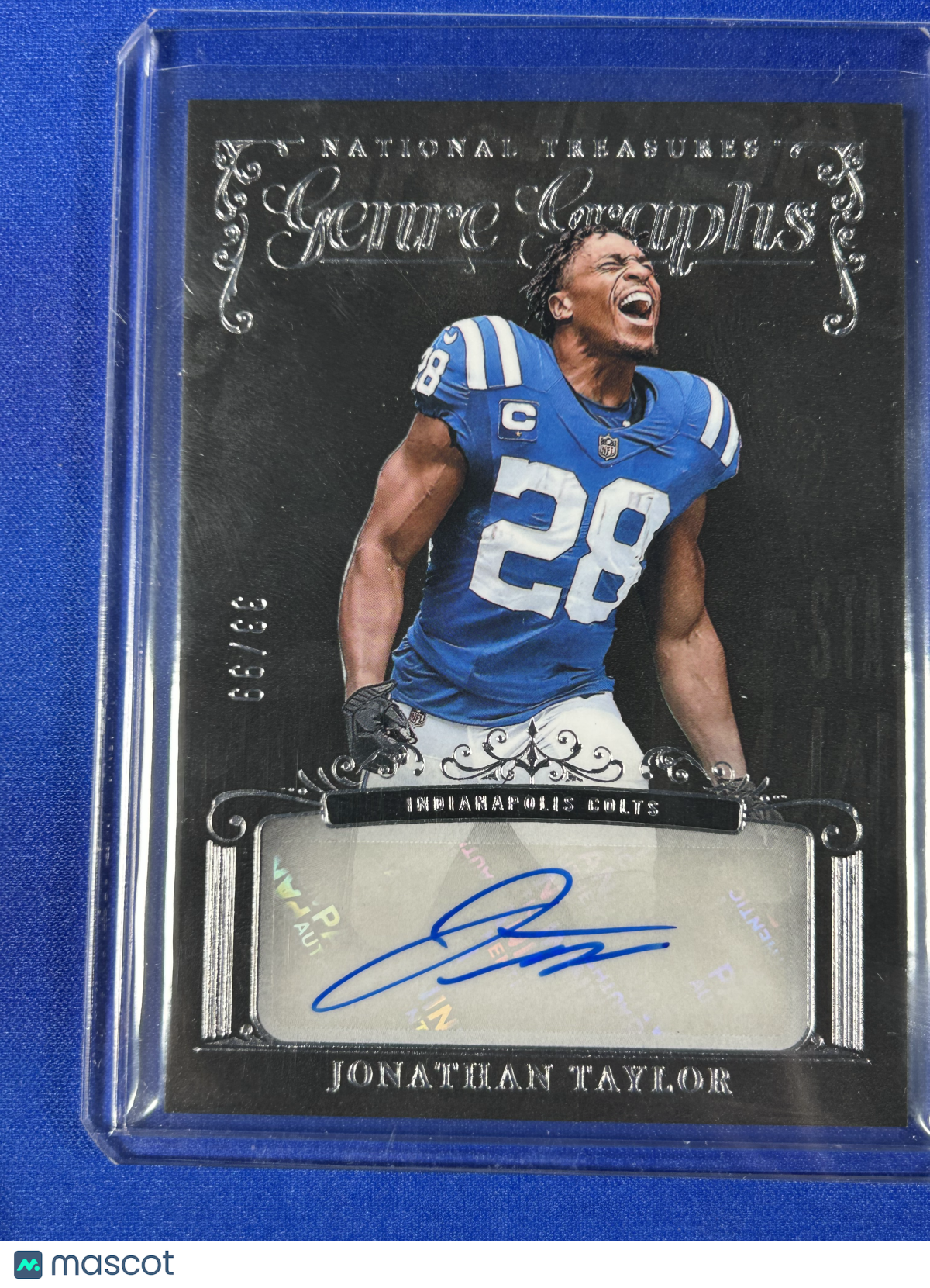 Jonathan Taylor 2026 Panini National Treasures Genre Graphs #GG-JTY /99