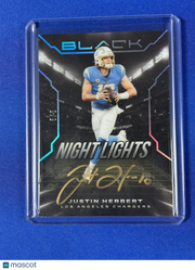 Justin Herbert 2022 Panini Black Night Lights #NLS-JHE
