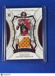 Jayden Daniels 2025 Panini National Treasures #CM-JDS RC Memorabilia