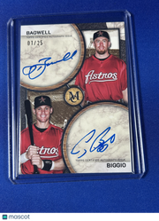 Craig Biggio Jeff Bagwell 2025 Topps Museum Collection #DA-BB /25