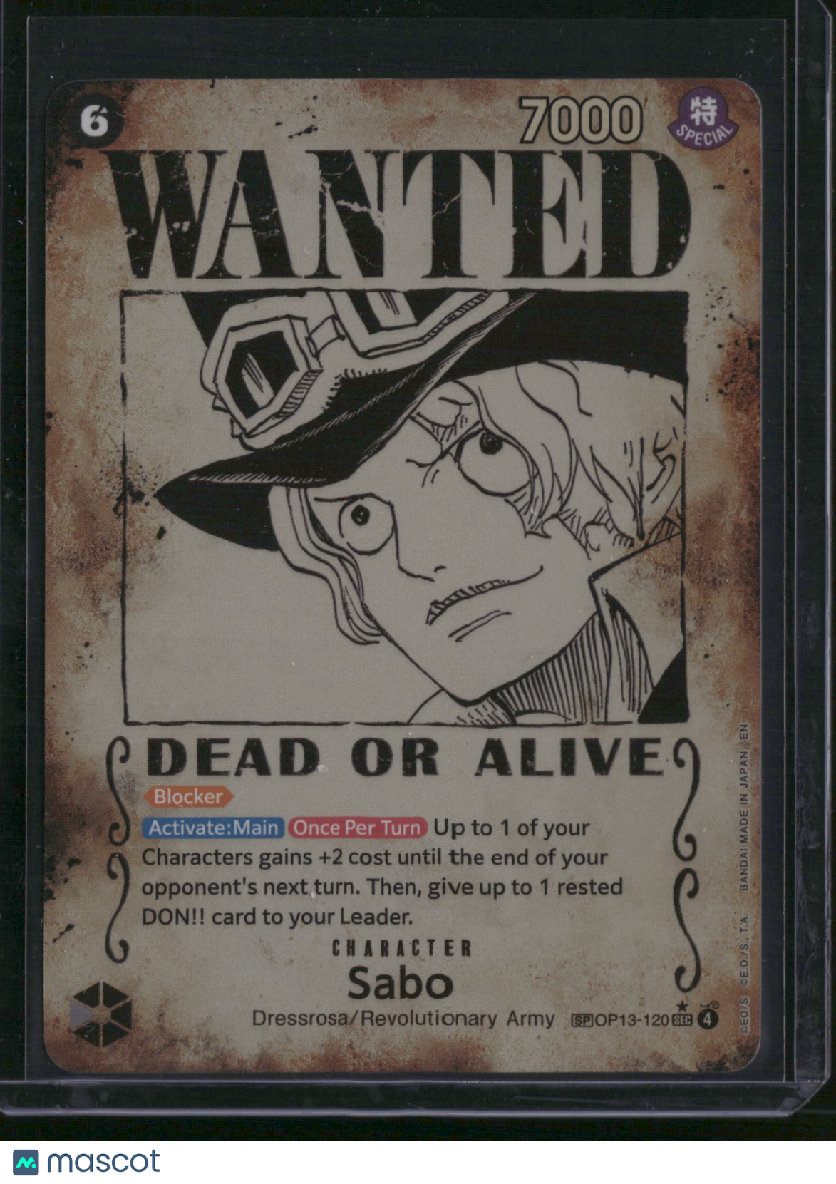 Kingdoms of Intrigue Sabo Alternative Art Wanted Poster Special Rare