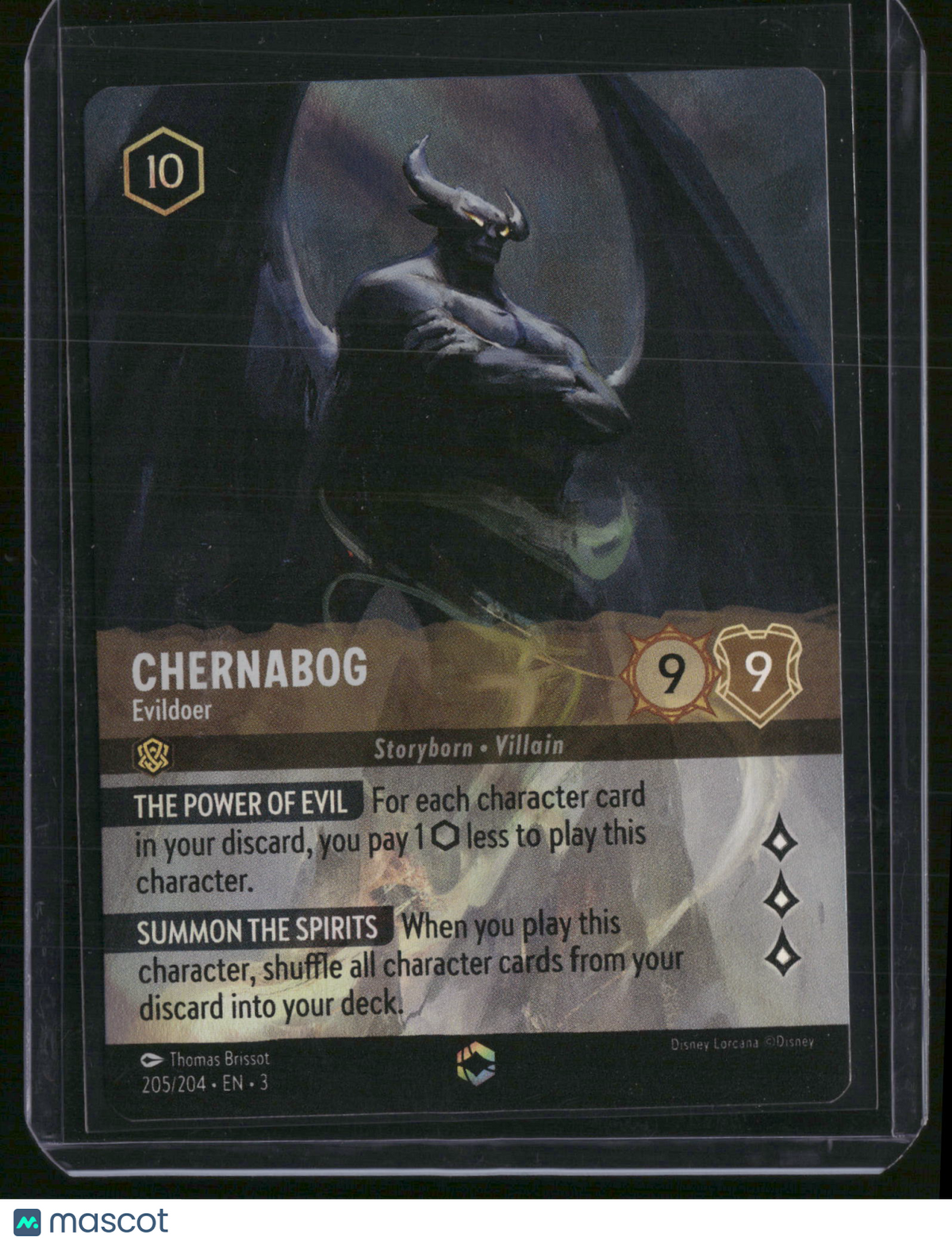 2024 Ravensburger Disney Lorcana Into the Inklands Chernabog Foil
