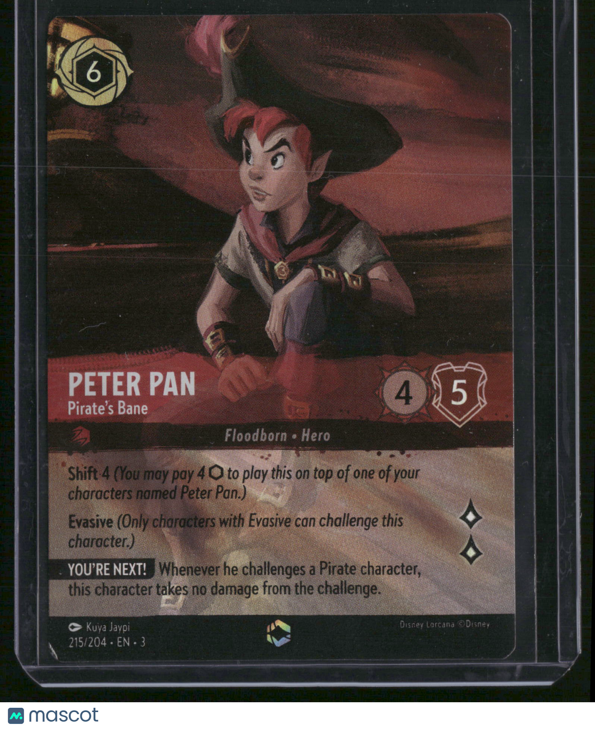 Into the Inklands Peter Pan Foil Secret Rare Enchanted Alternate Art