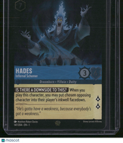 2023 Disney Lorcana The First Chapter Hades Villain Dreamborn Deity Infernal Schemer