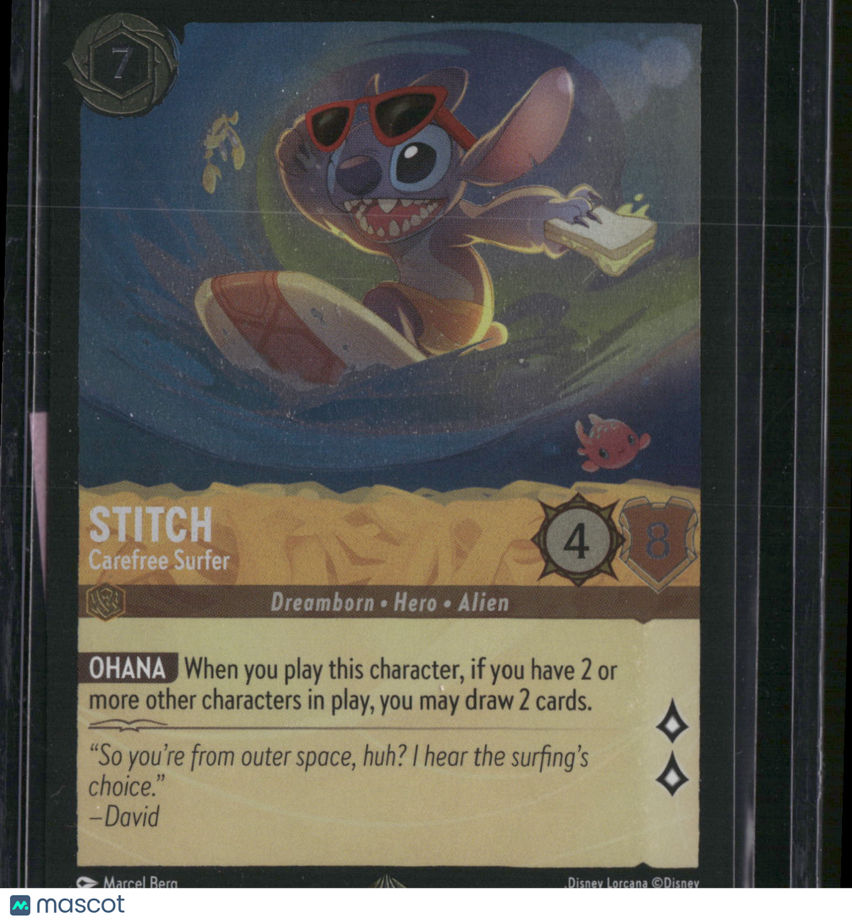 2023 Disney Lorcana The First Chapter Stitch Carefree Surfer