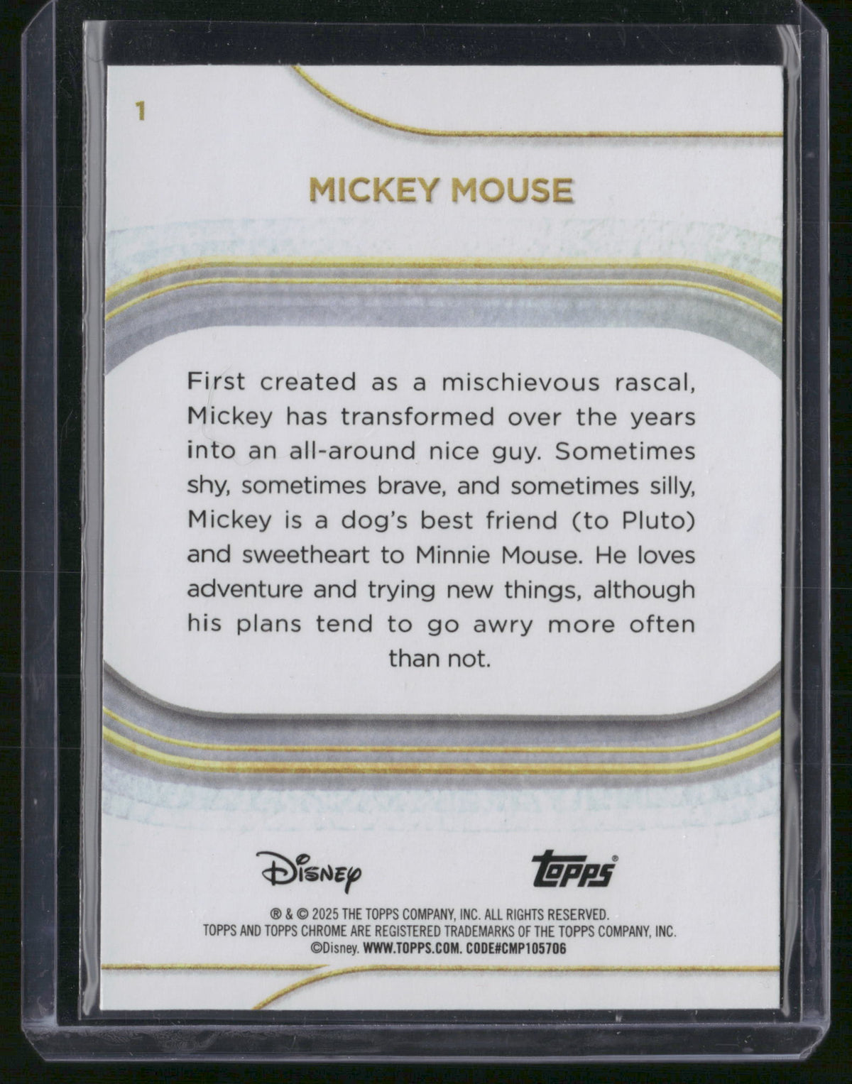 2025 Topps Chrome Disney #1