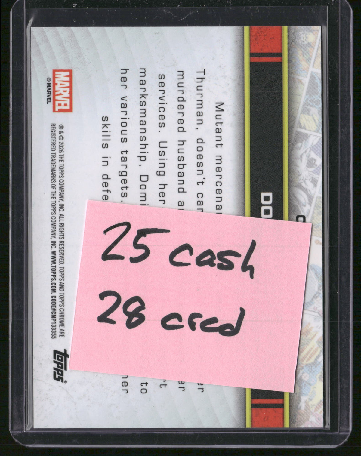 2026 Topps Chrome Marvel 22/25