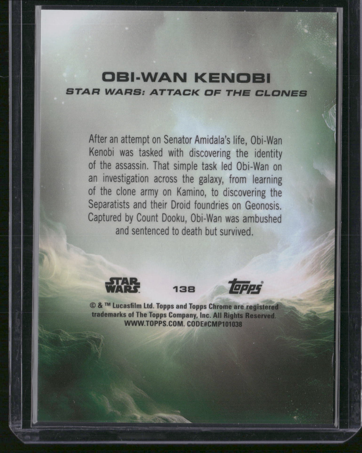 2023 Topps Chrome Star Wars Ewan McGregor 20/50 #138