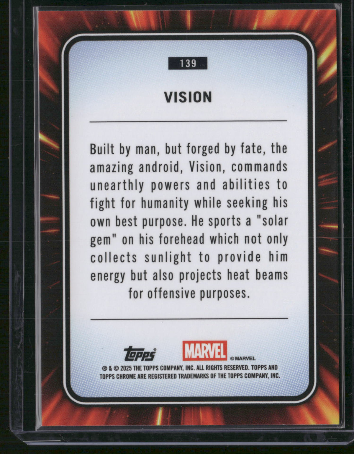 2025 Topps Chrome Marvel #139