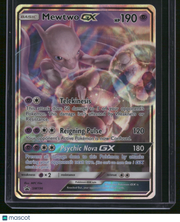 2019 Sun & Moon Promos Mewtwo GX Holo Black Star Promo FA #SM196