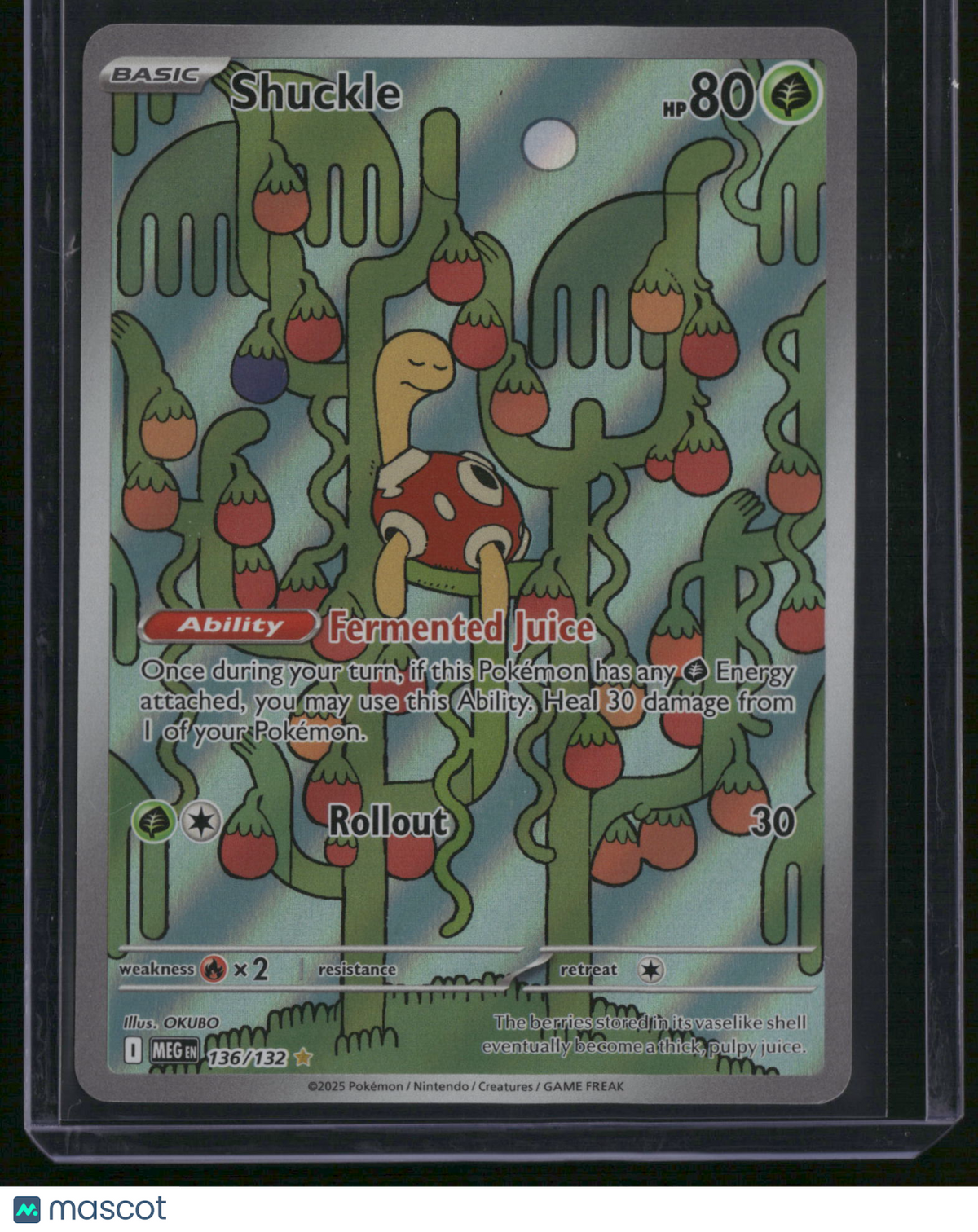 2025 Mega Evolution Shuckle Holo Secret Rare #136/132