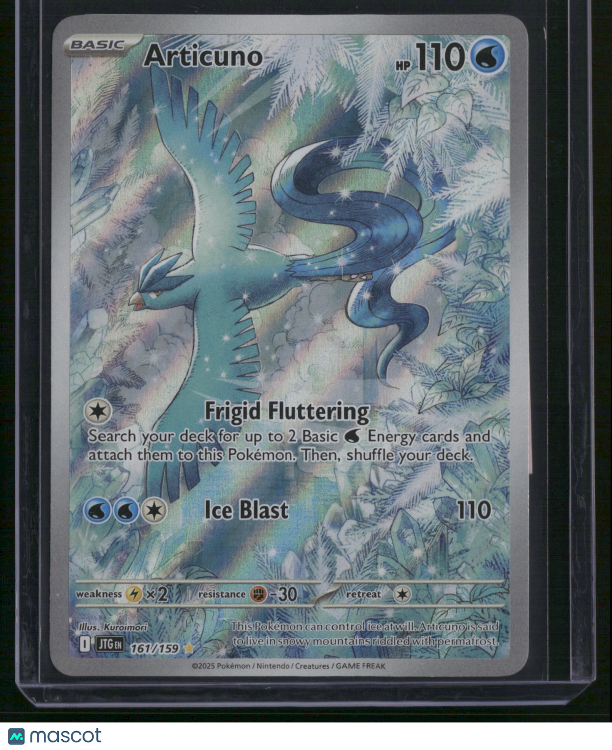 2025 Journey Together Articuno Holo Secret Rare #161/159
