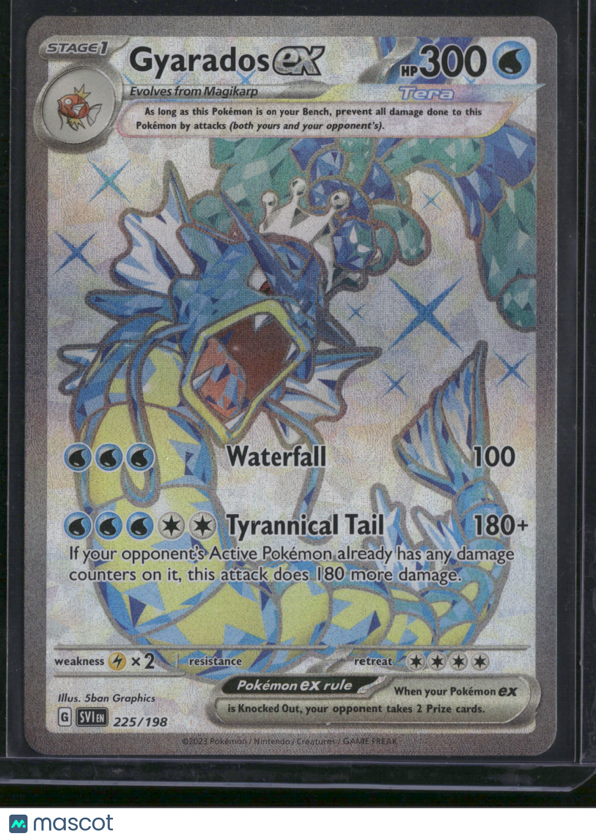 2023 Scarlet & Violet Gyarados EX Holo Secret Rare FA #225/198