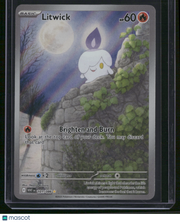 2025 White Flare Litwick Holo Secret Rare #101/86