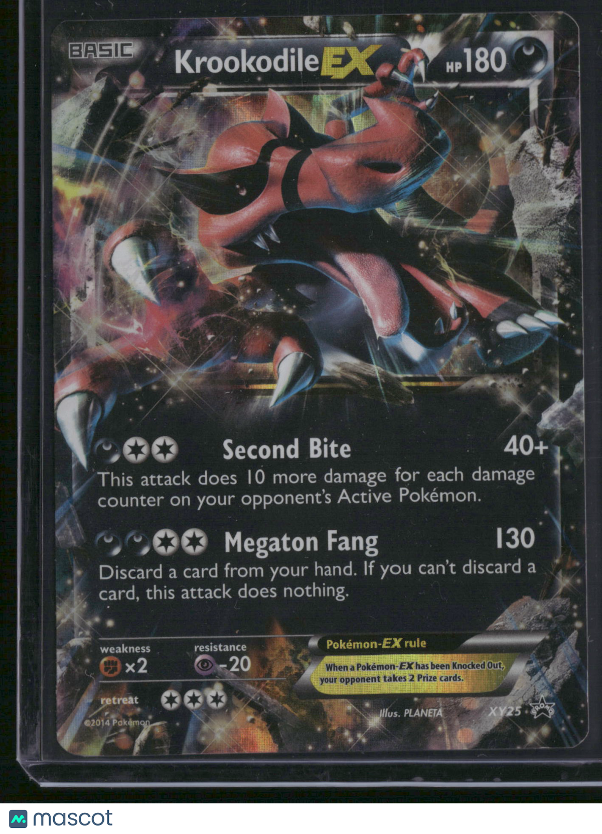 2014 XY Krookodile EX Holo Black Star Promo #XY25