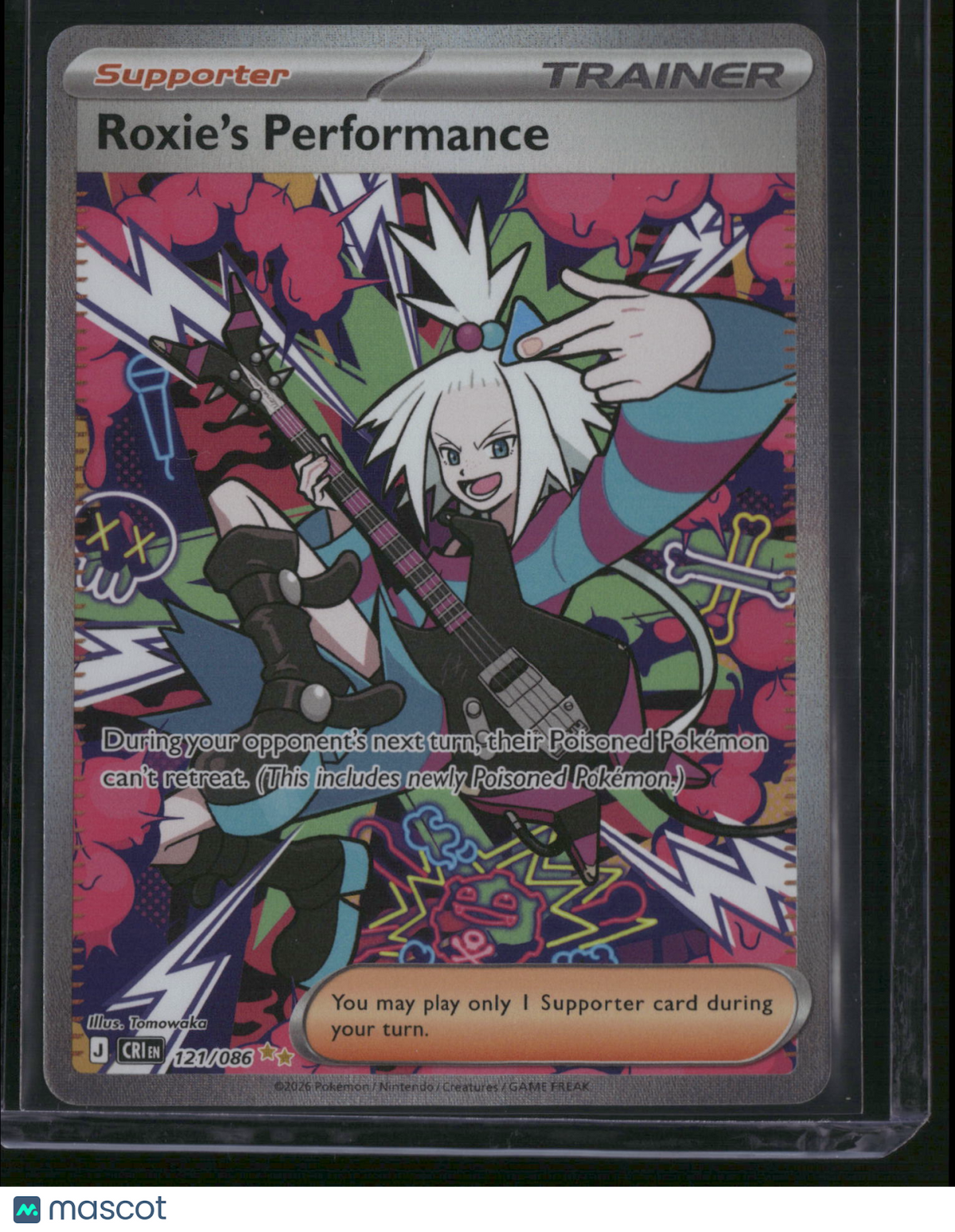 2026 Chaos Rising Roxie's Performance Holo Secret Rare FA SAR #121/86