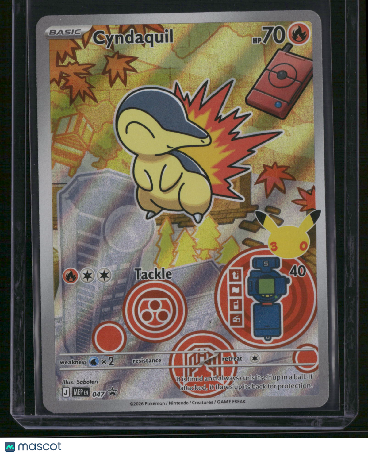 Mega Evolution Cyndaquil Holo Black Star Promo #MEP EN 047